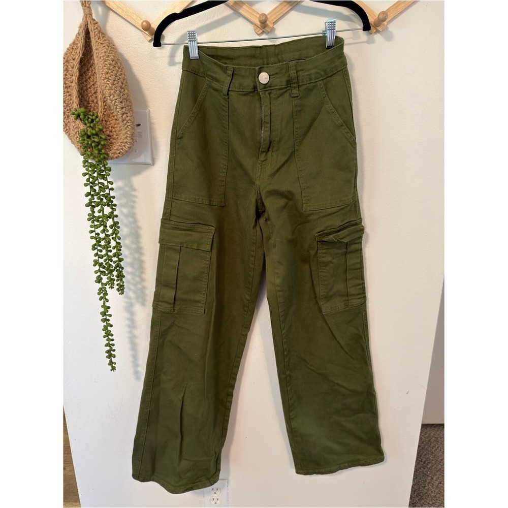 Cargo Pants Size M Olive Green - Picture 2 of 4